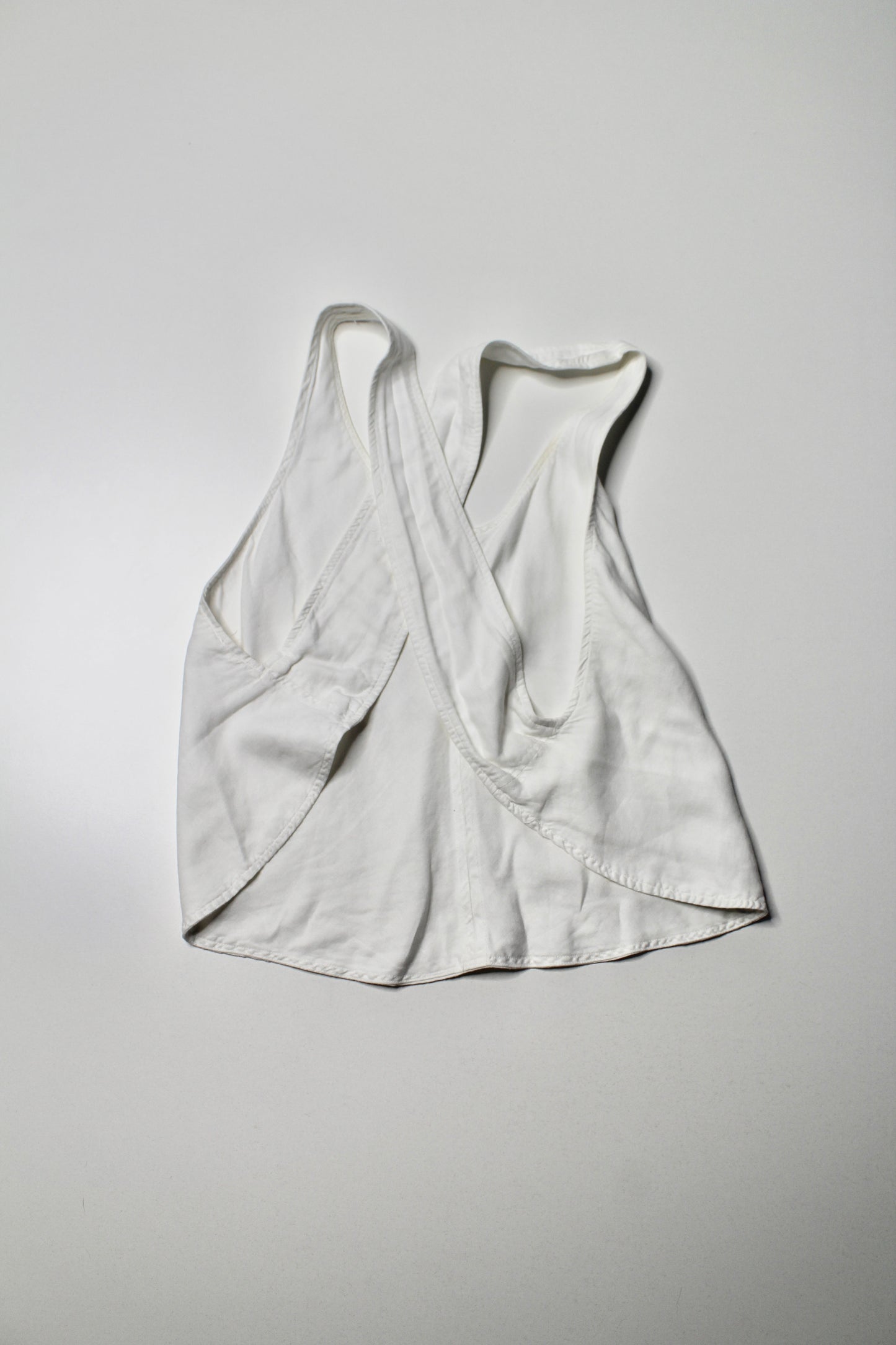 Aritzia Wilfred white ‘mistral’ open back tank, size small (additional 50% off)