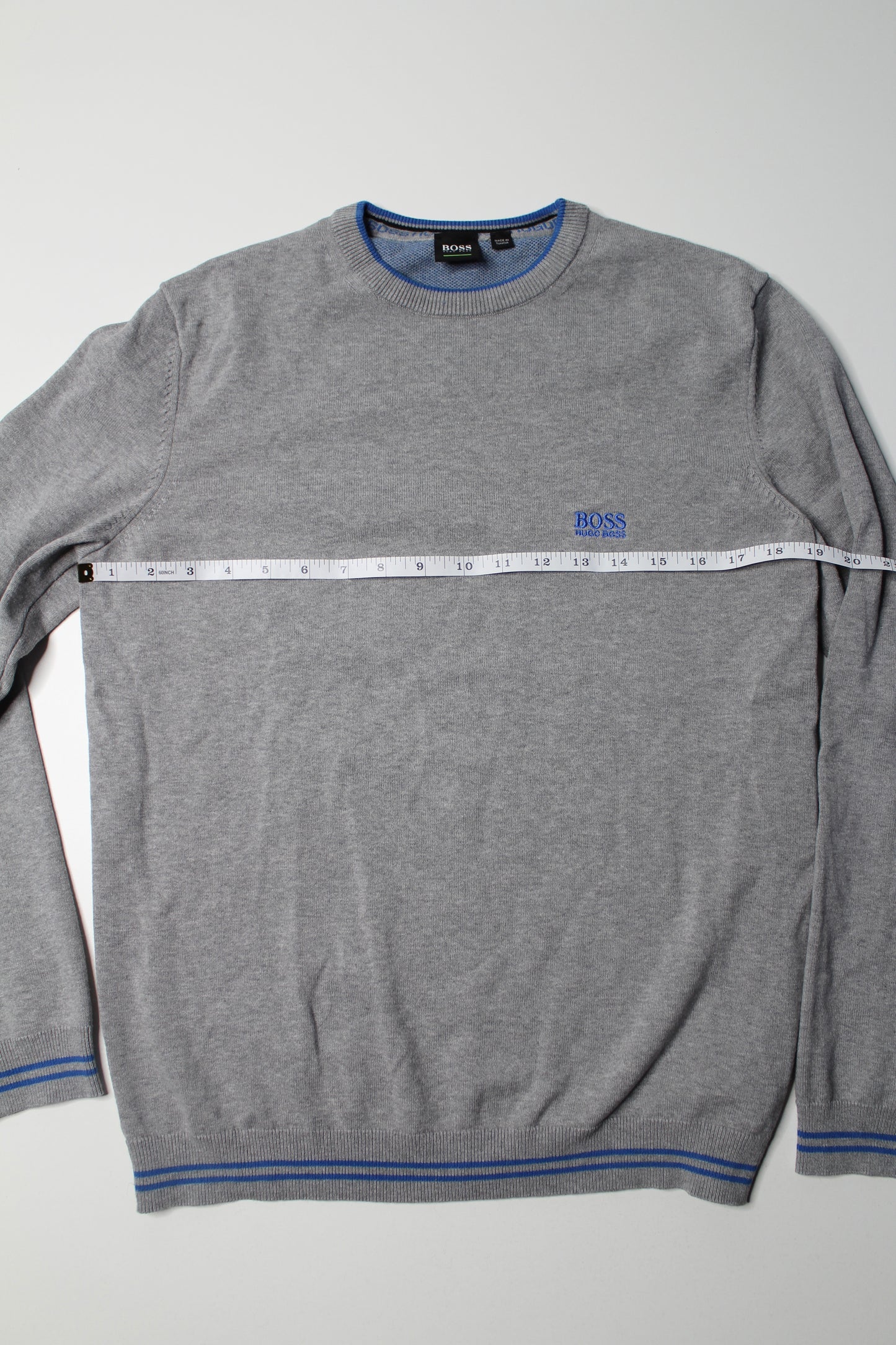 Mens Hugo Boss grey sweater, size large (sale: was $48)