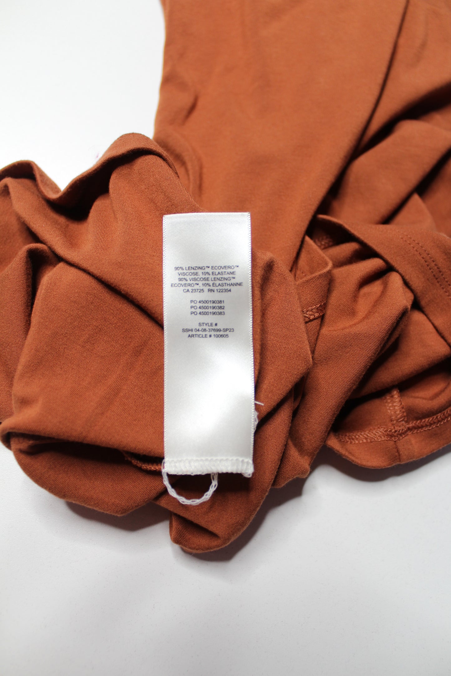 Aritzia Wilfred rust modal mini tank dress, size xxs