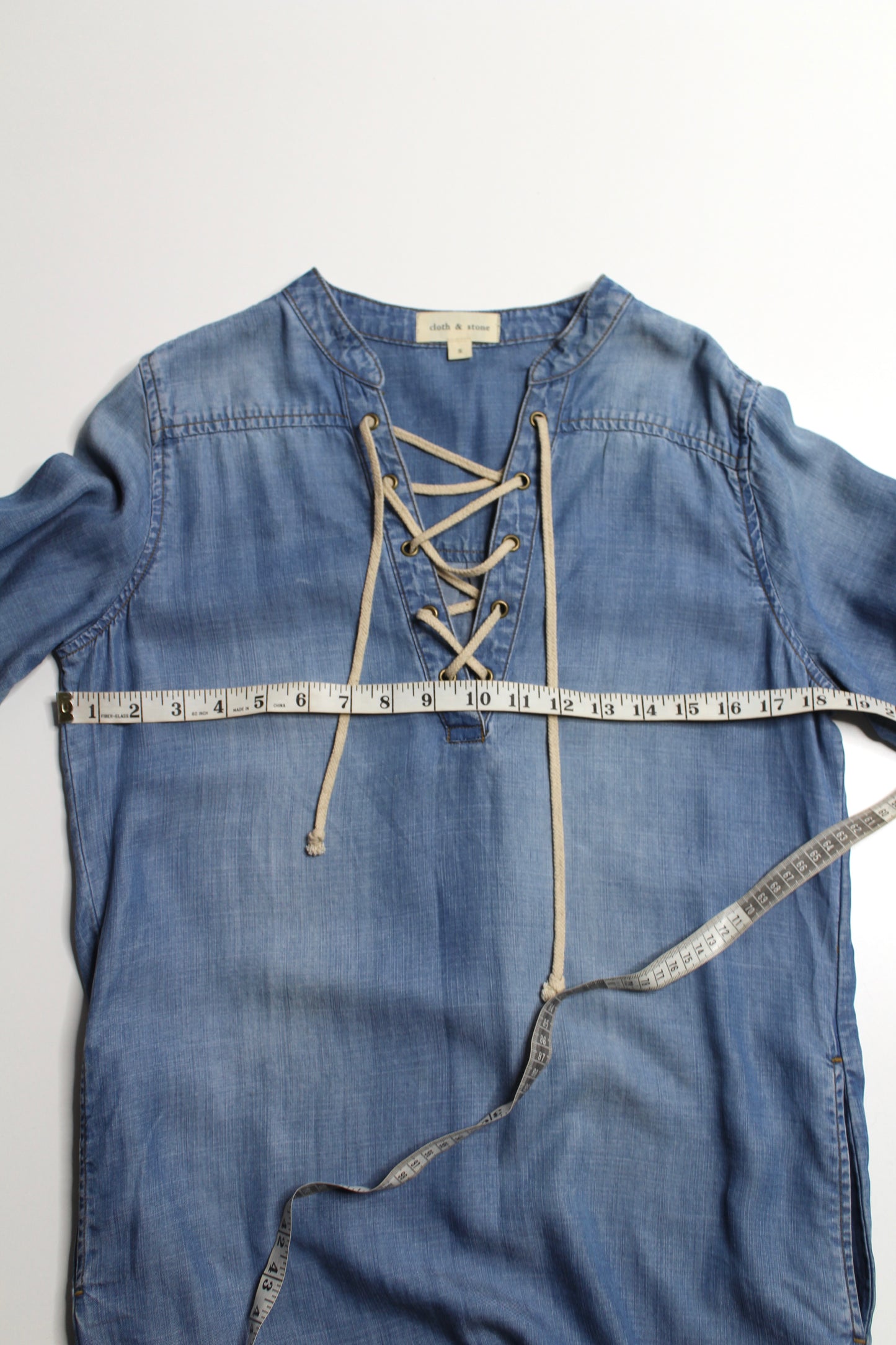 Anthropologie Cloth & Stone chambray tunic dress, size small