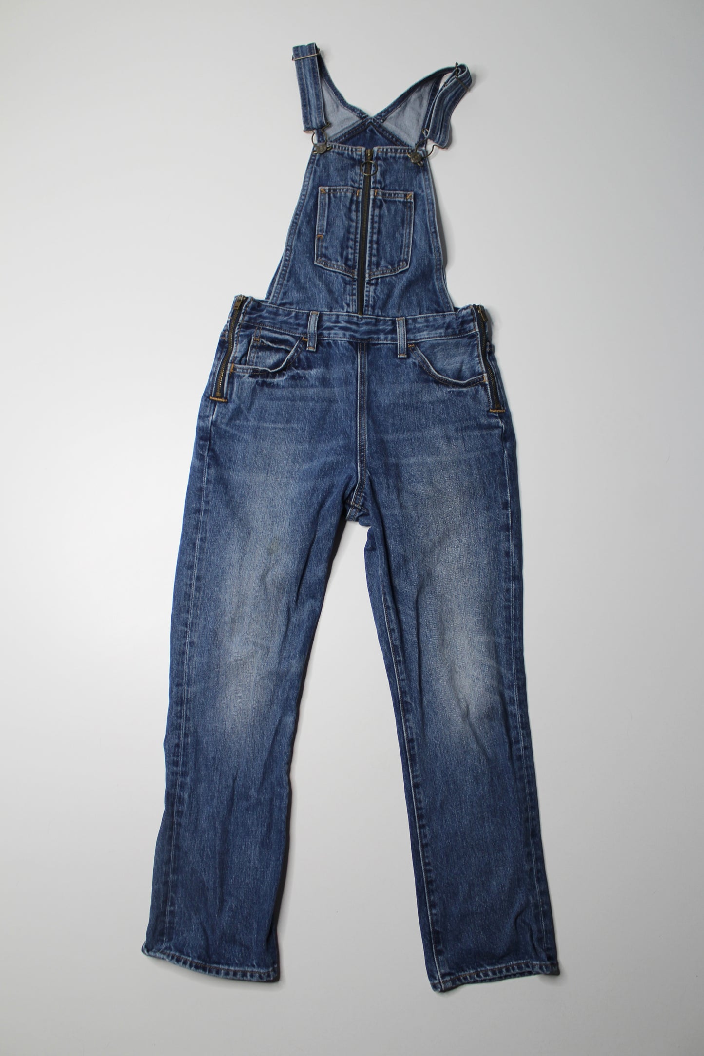 Levi’s straight leg overalls, size 26