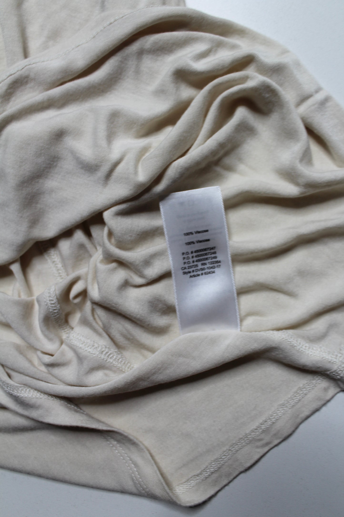 Aritzia babaton the group beige cotton tank, size xsmall (loose fit) (additional 50% off)