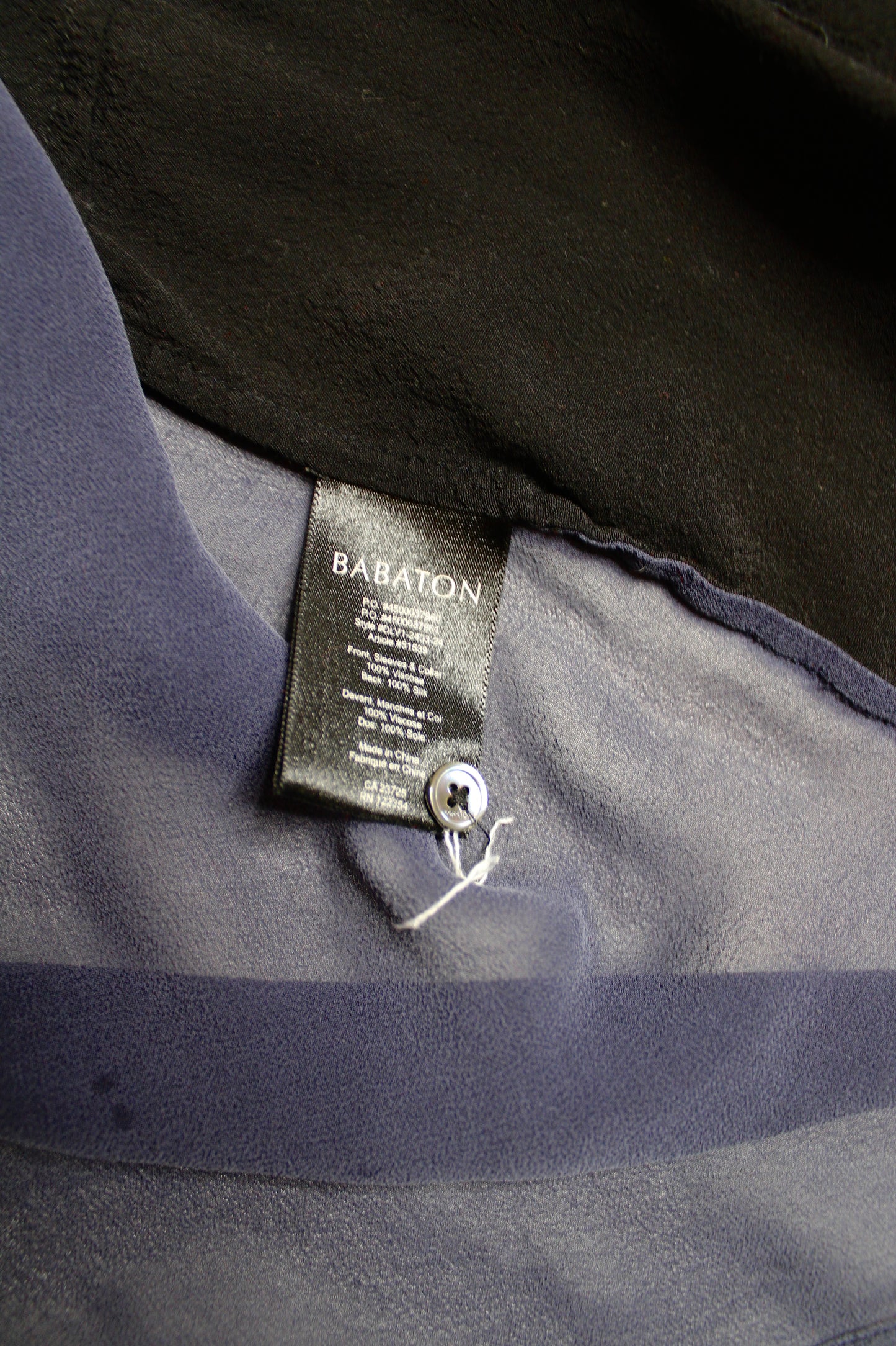 Aritzia babaton short sleeve open back blouse, size large