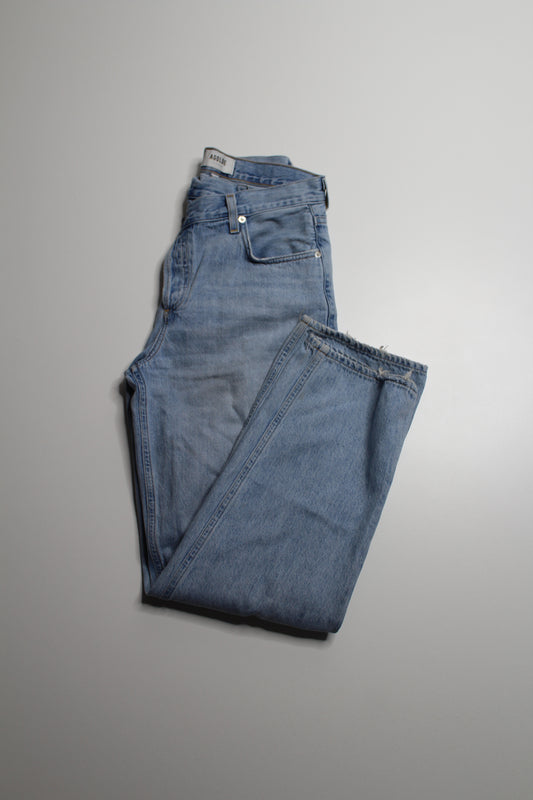 AGOLDE 'criss cross straight leg' jeans, size 25 (loose fit)