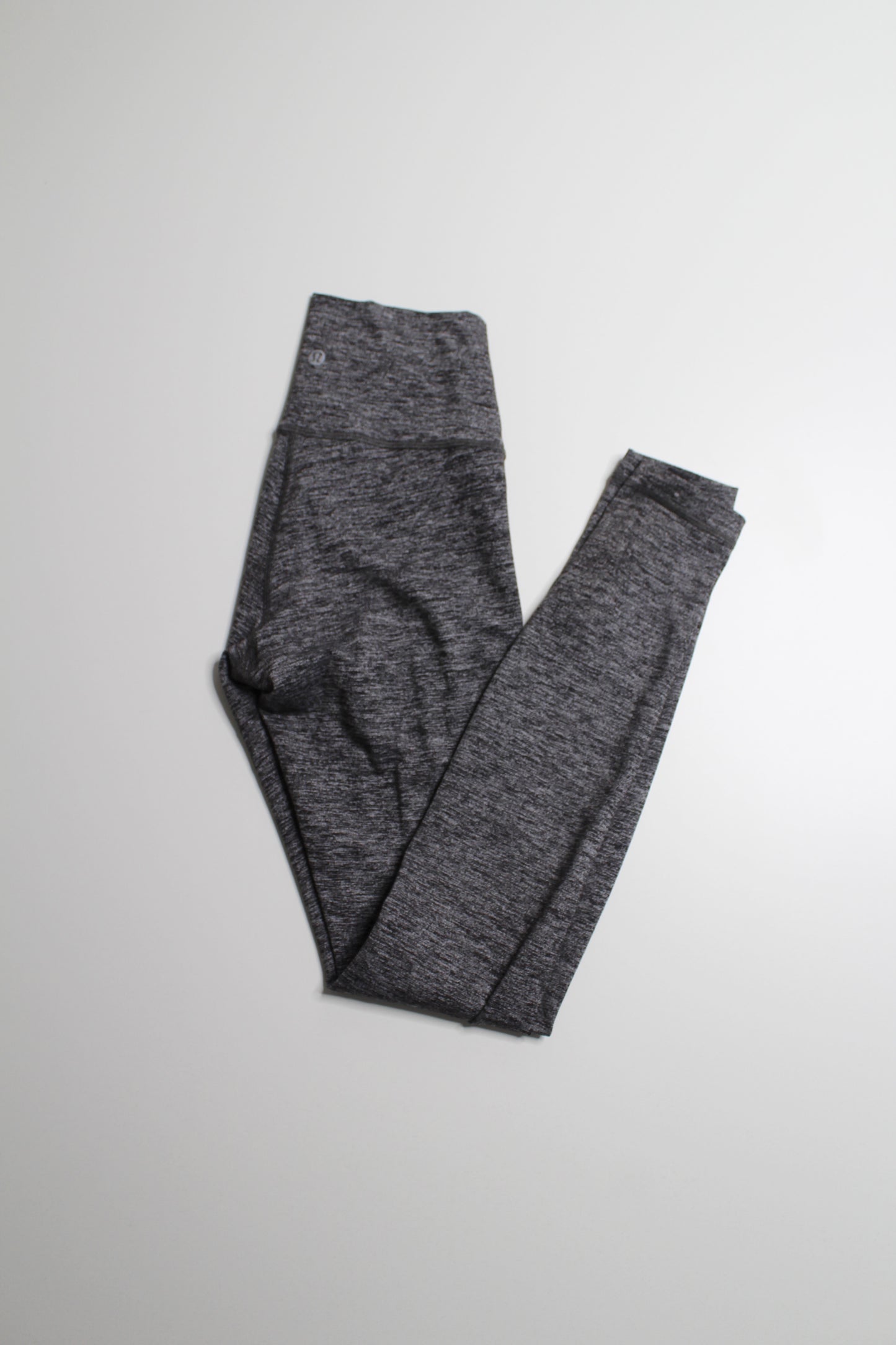 Lululemon heathered black (grey) wunder under high-rise tight, size 4 (28”)