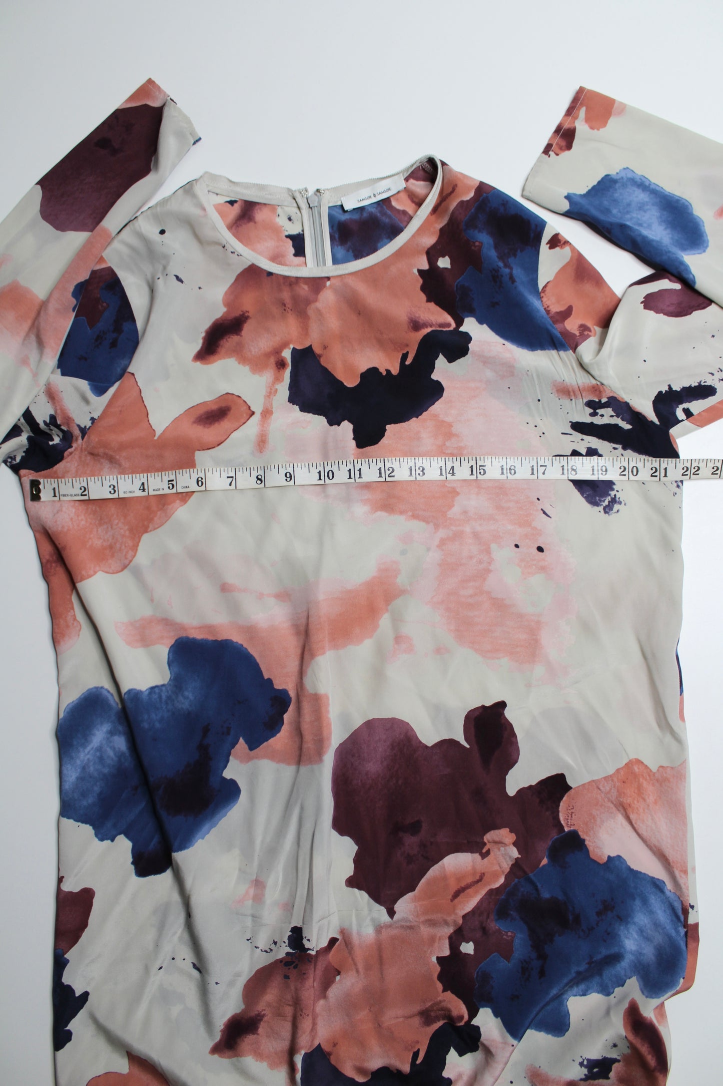 Samsøe Samsøe watercolor print silk dress, size large