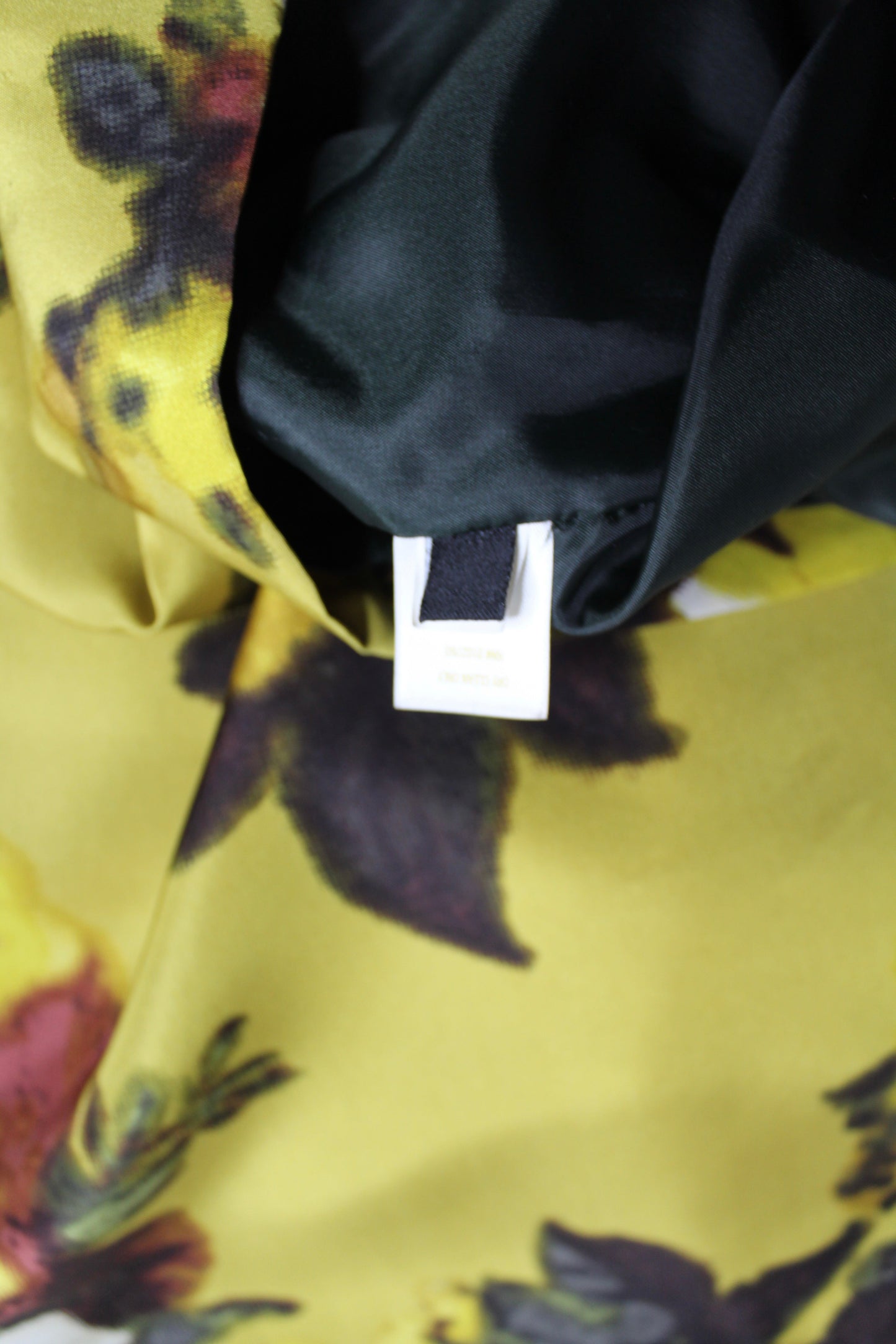 Kate Spade yellow floral silk bette sleeveless blouse, size xs