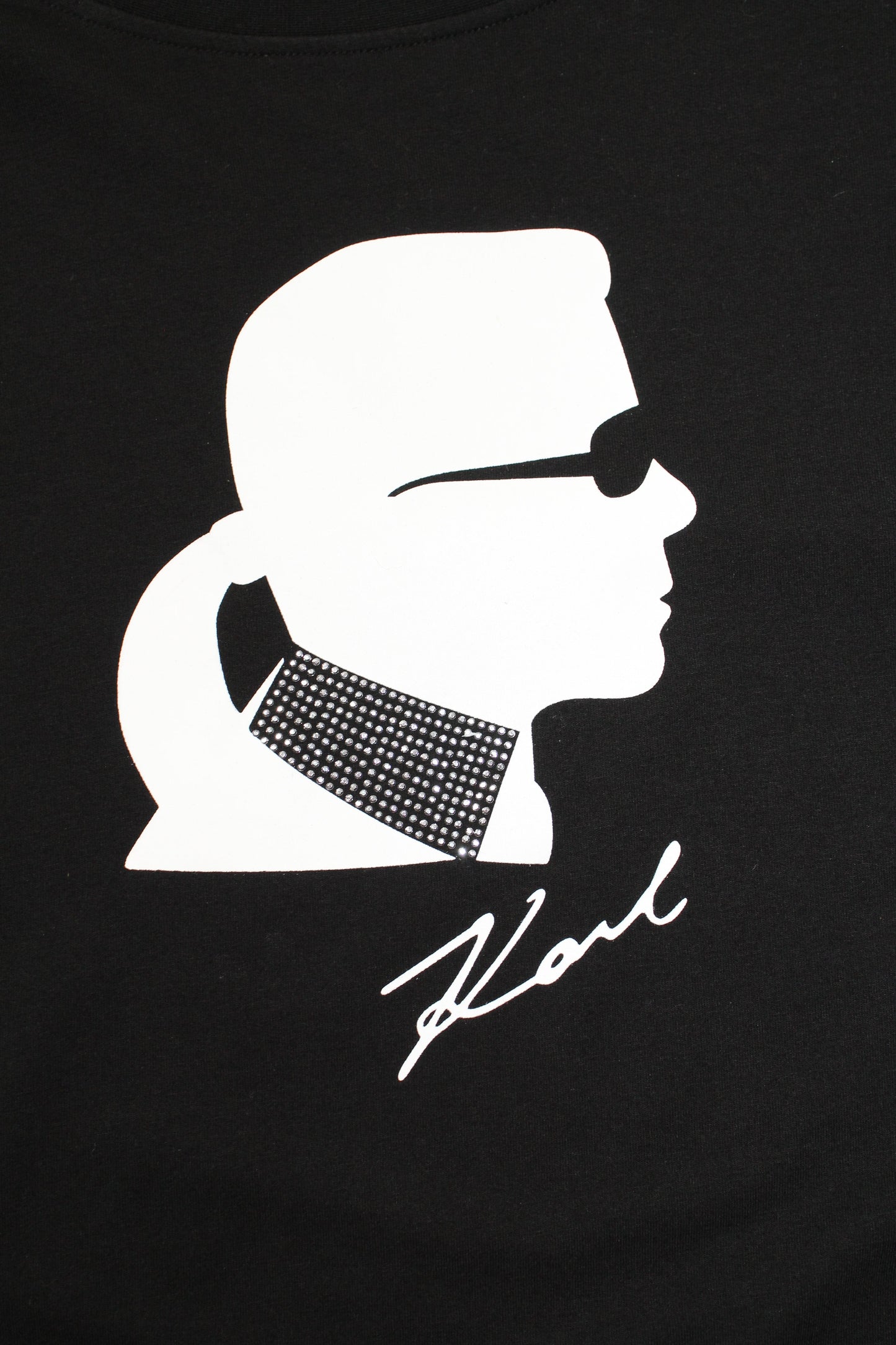 Karl Lagerfeld black lightweight sweater, size small (loose fit)