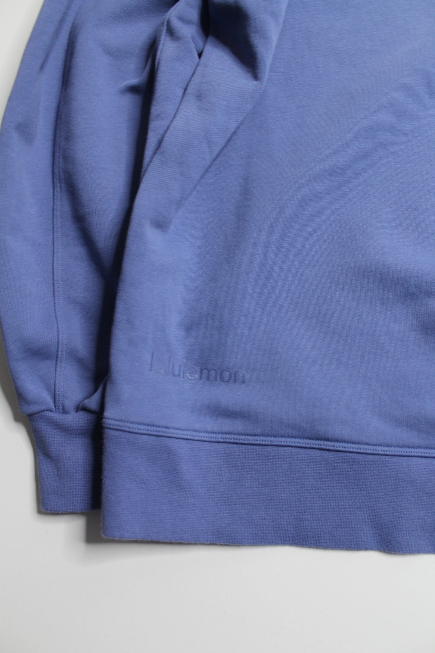 Lululemon water drop ‘perfectly oversized crew’ neck sweater, no size. fits like size 6 (oversized) (sale: was $58)