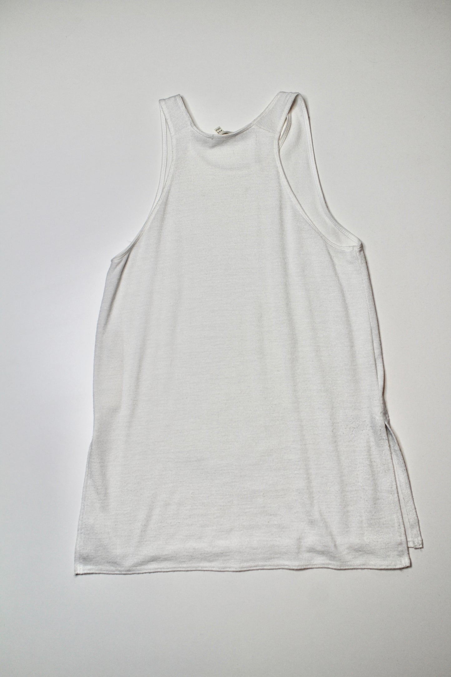 Aritzia wilfred free white ornella jersey tank, size xxs (loose fit) (additional 50% off)