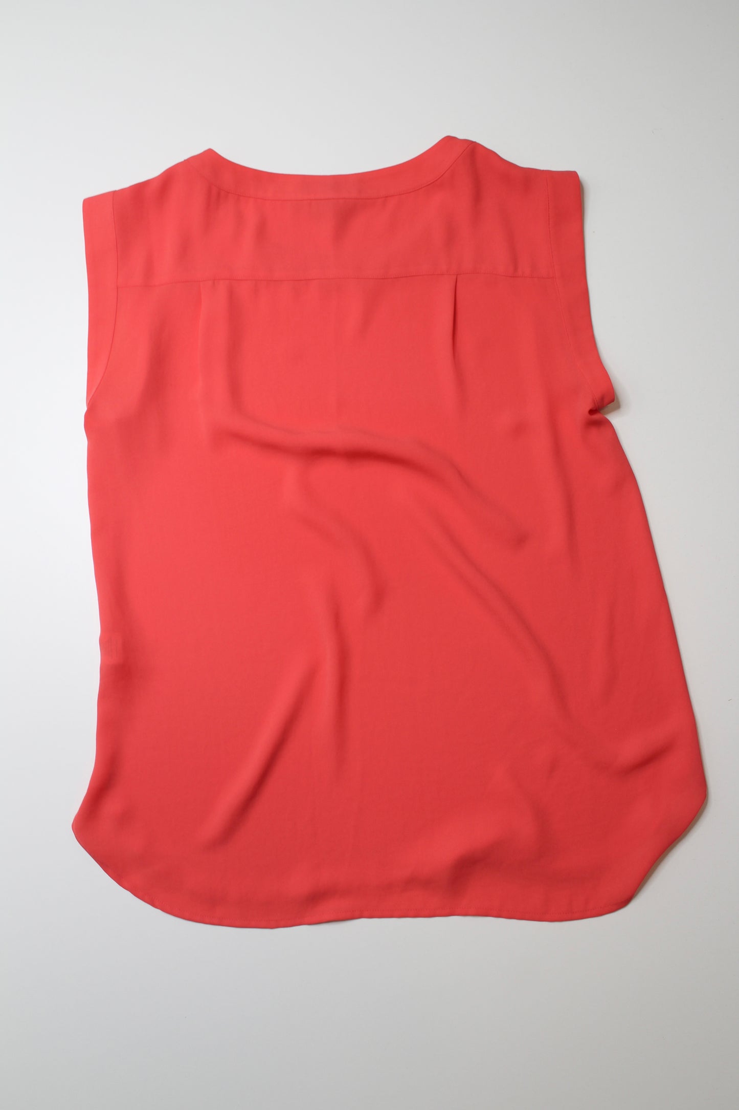 J.CREW bright orange sleeveless blouse, size 2 (loose fit) (price reduced: was $30)