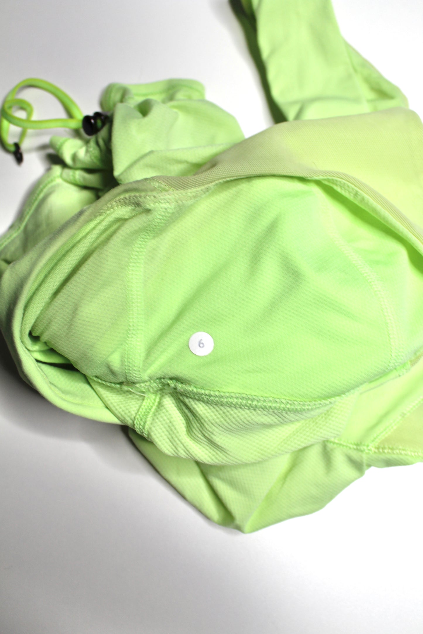 Lululemon neon drawstring bottom tank, size 6 (price reduced: was $18)
