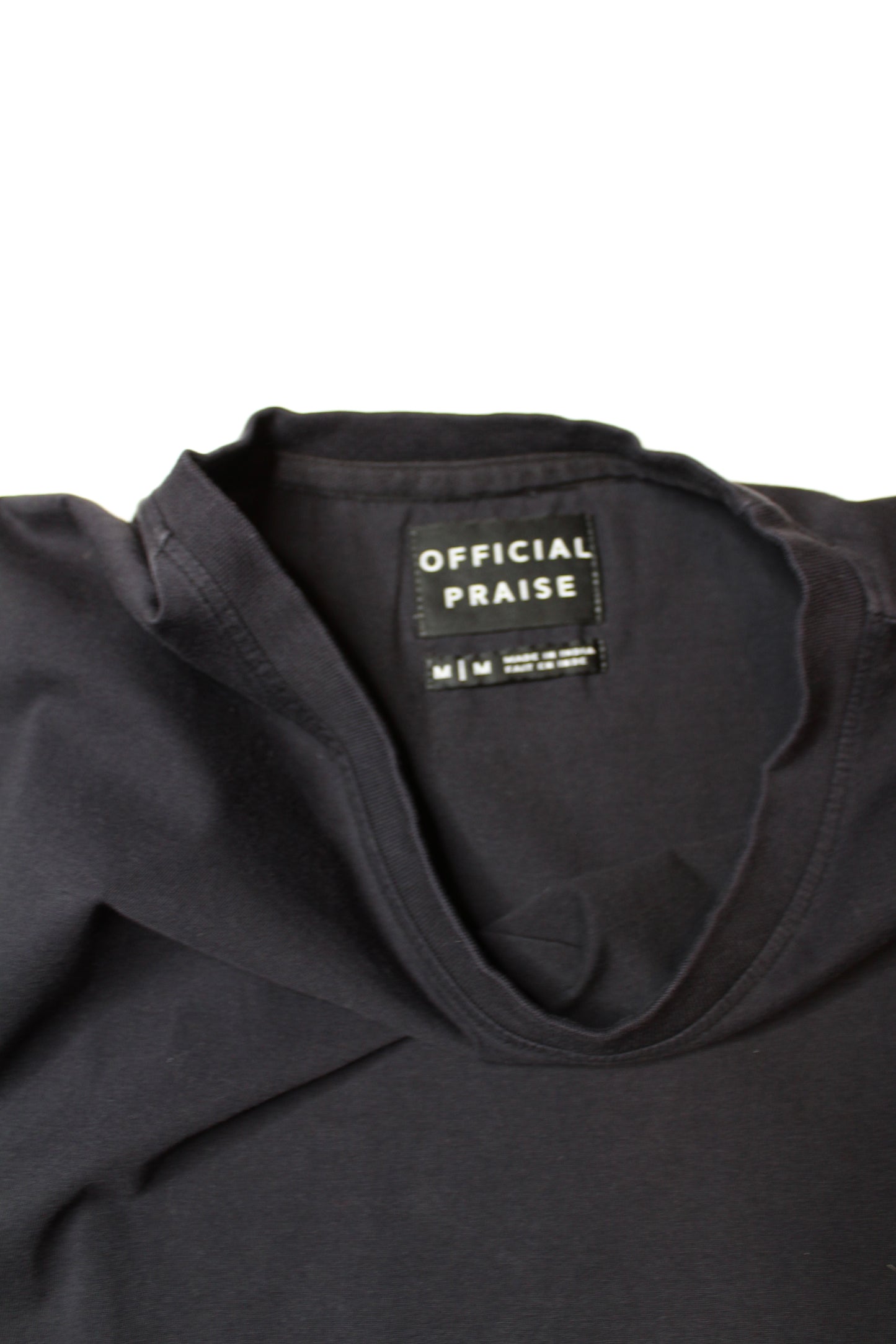 Official Praise black distressed vintage wash t shirt, size medium (additional 50% off)