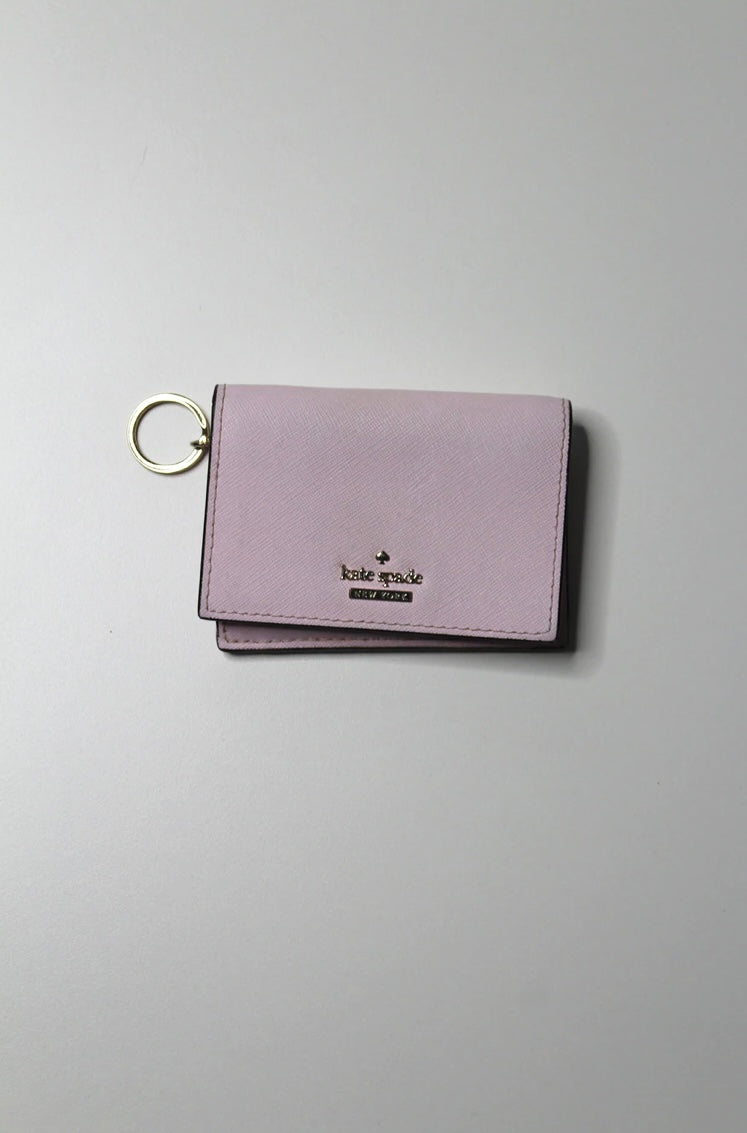 **Kate Spade Cameron Street Gabe Mini Bifold Keychain Wallet Purple Lilac  Petal 