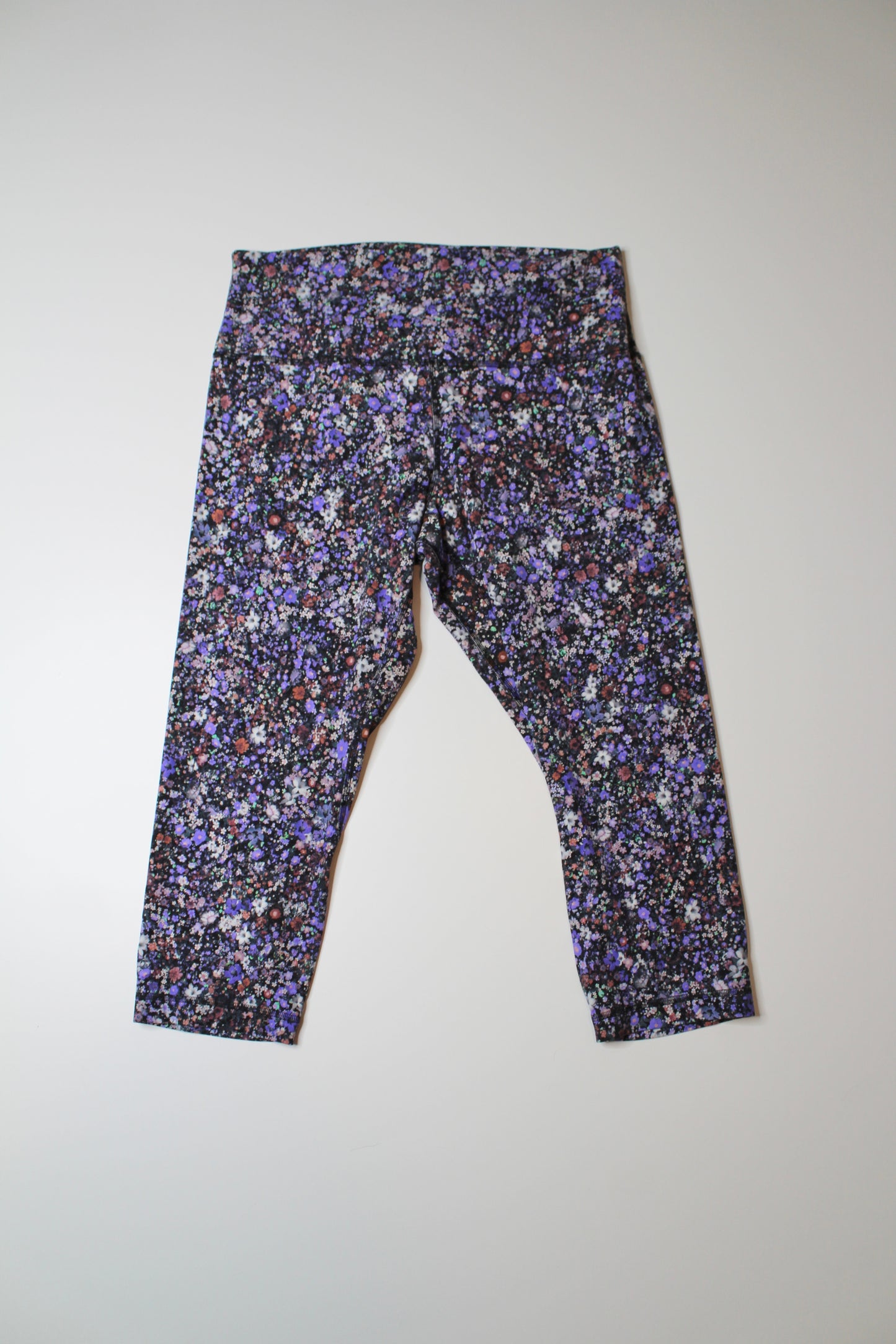 Lululemon flower burst multi ‘align’ crop, size 14 (21”) (price reduced: was $48)