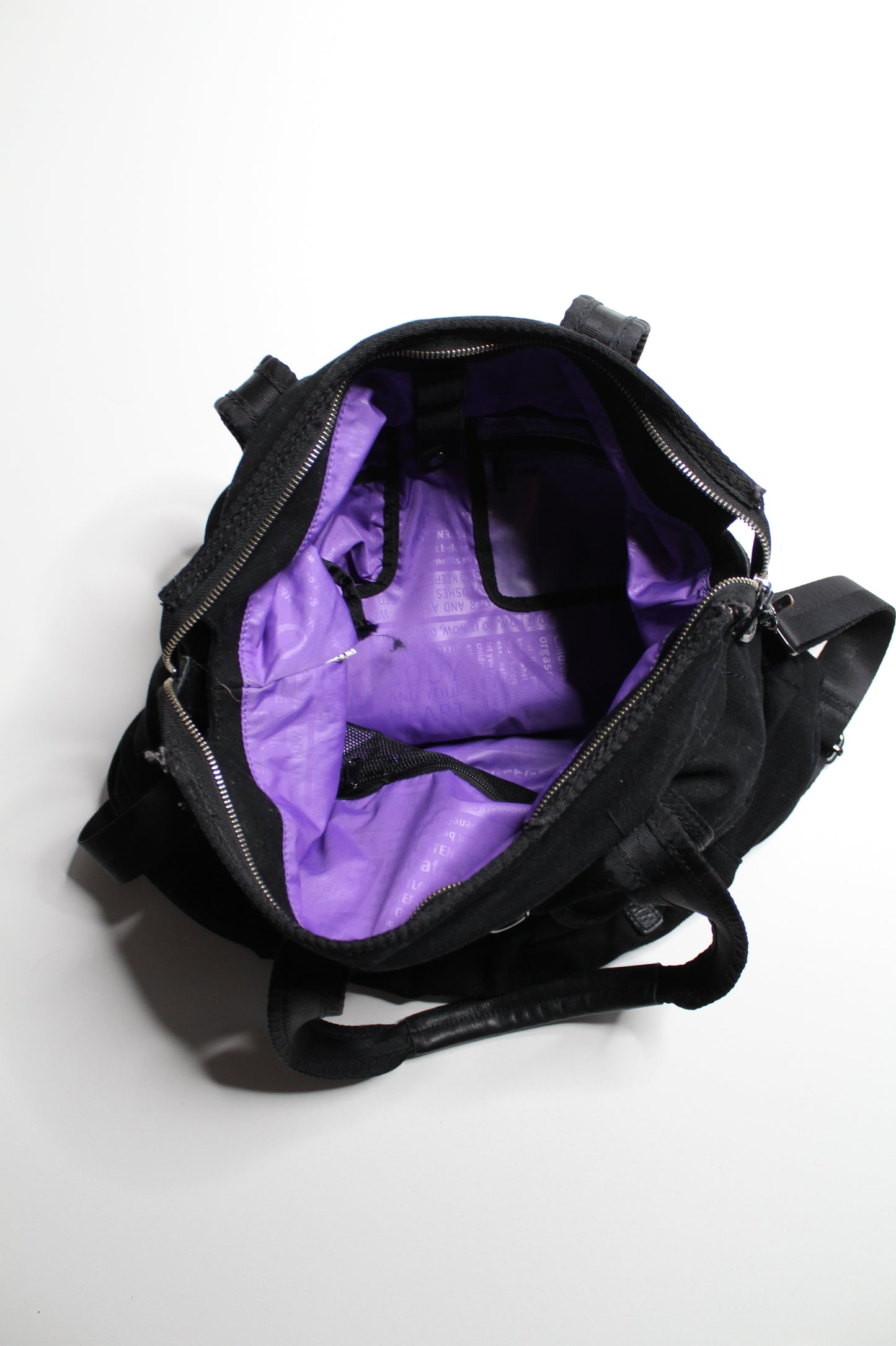 Lululemon black gym/laptop bag