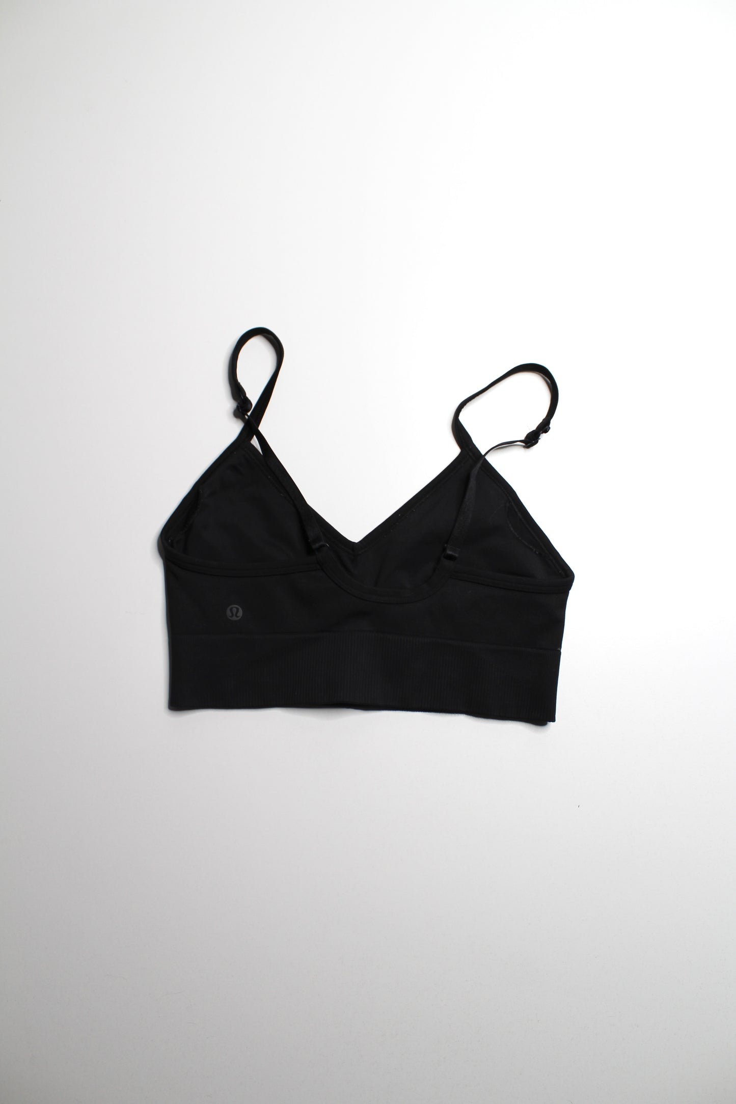 Lululemon black ‘ebb to street’ bra, size 6