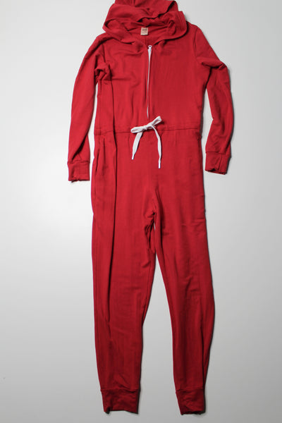 Smash + Tess x Jillian Harris red ‘harris’ hoodie romper, size small