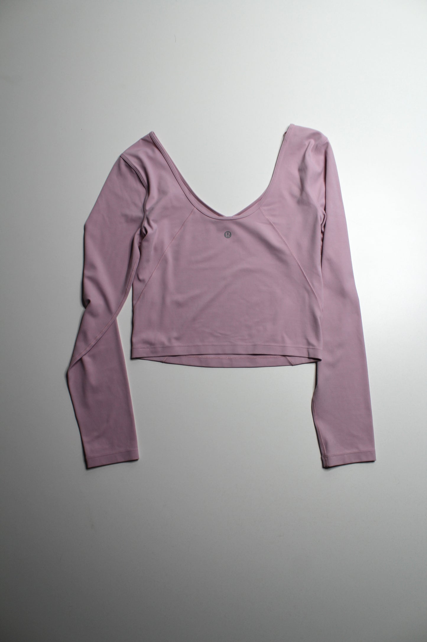 Lululemon pink peony ‘align’ v neck long sleeve, no size. Fits like 6