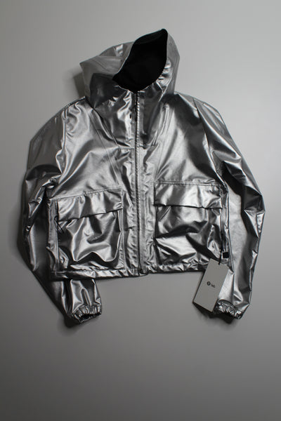 Lululemon lab metallic hooded jacket, size 6 *new with tags