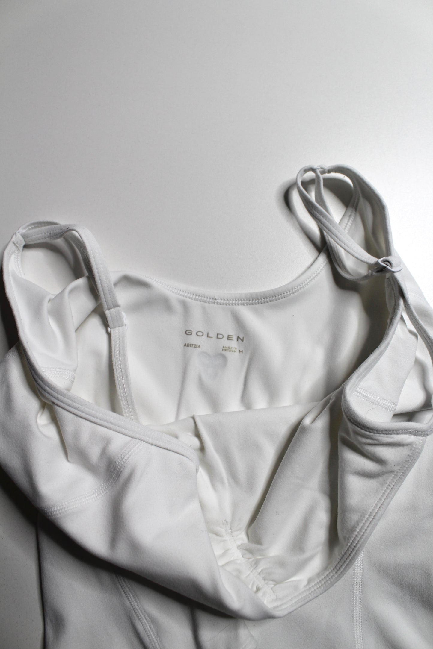 Aritzia white golden bodysuit, size medium