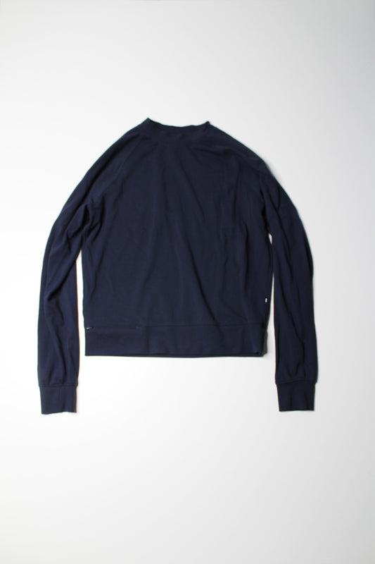 Kit And Ace navy lightweight crew neck sweater, size small