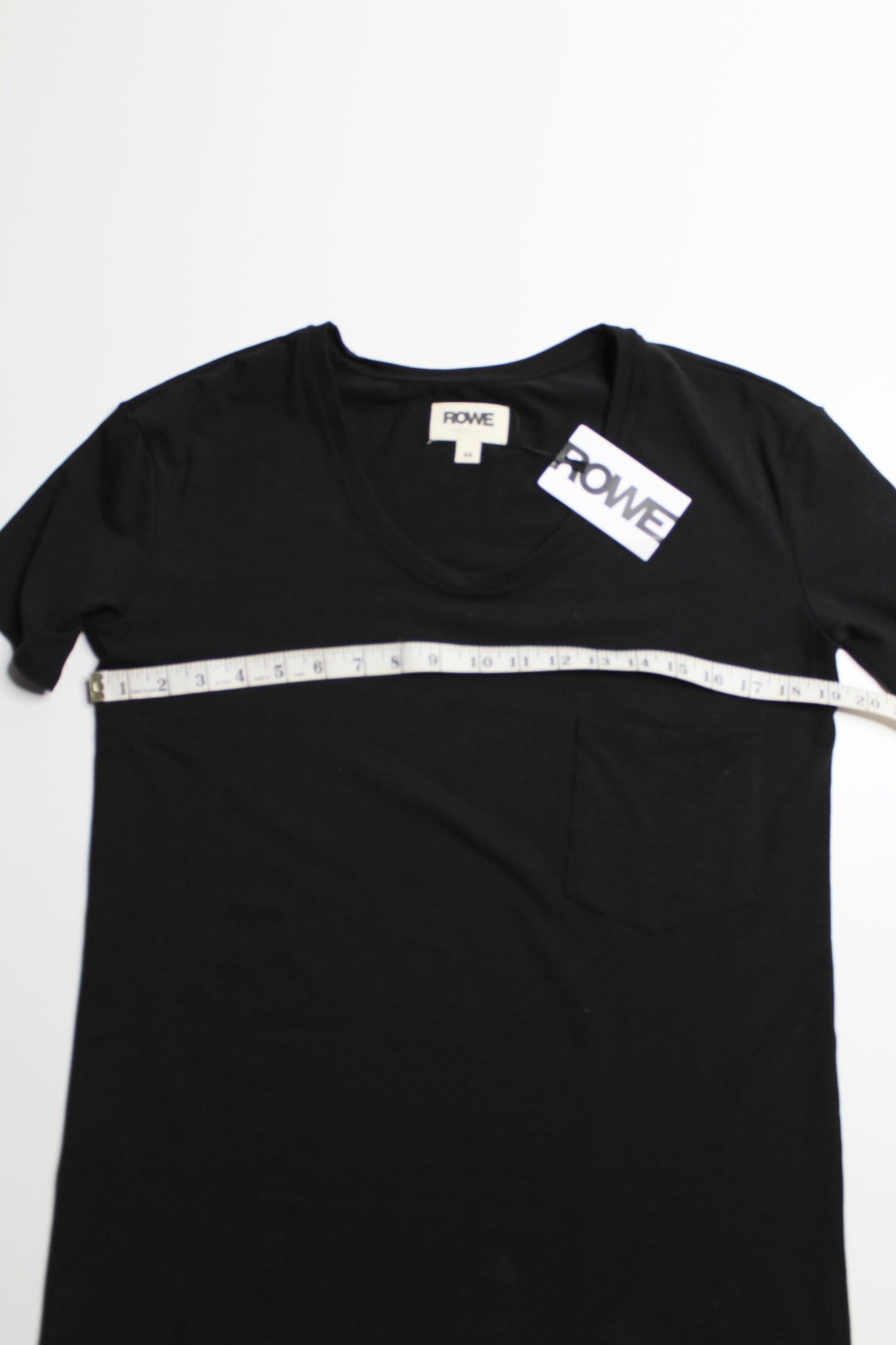 Rowe black tencel lounge t shirt dress, size xs (oversized fit) fits xs/small