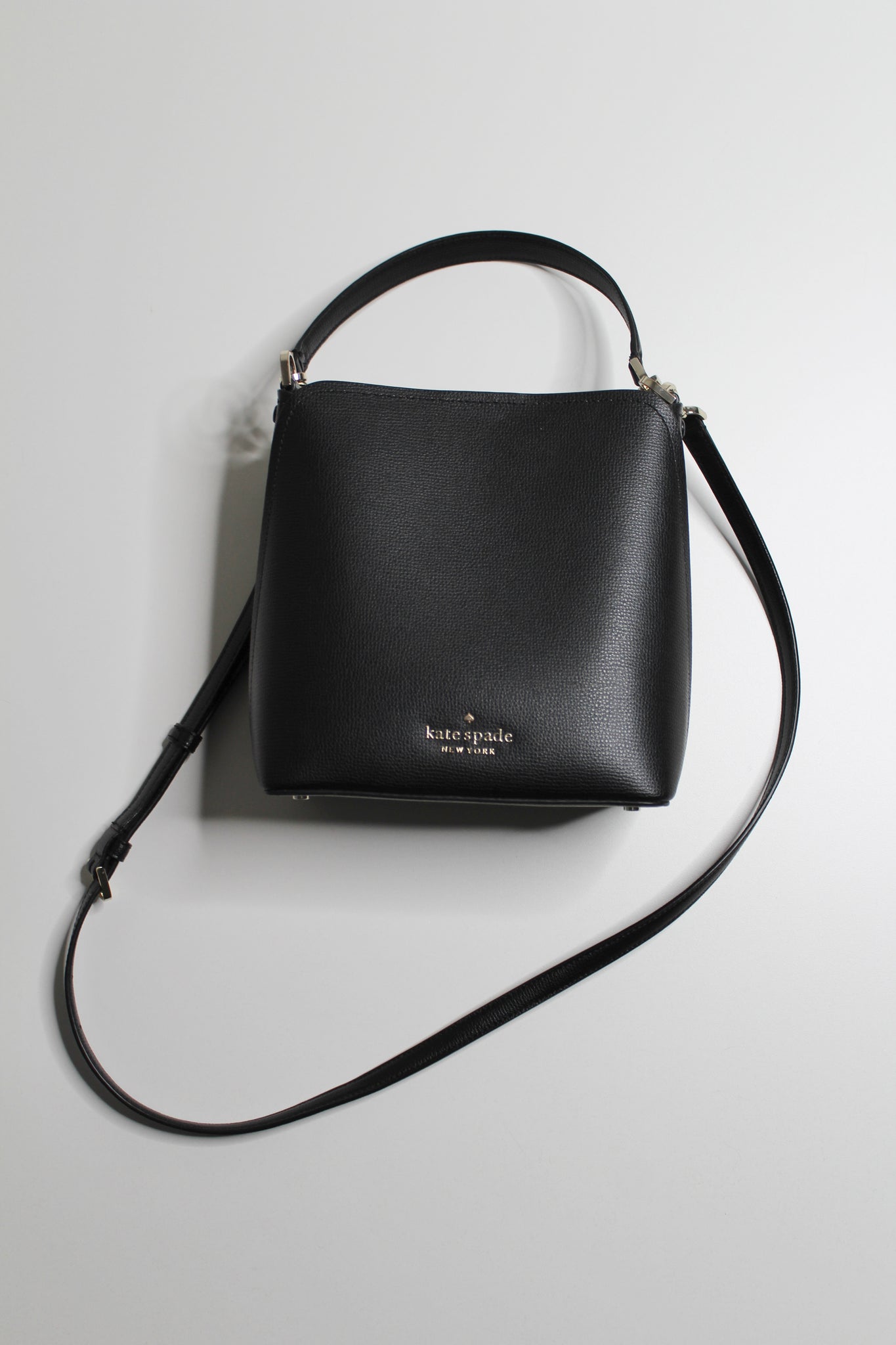 Kate Spade small black 'Darcy' bucket bag