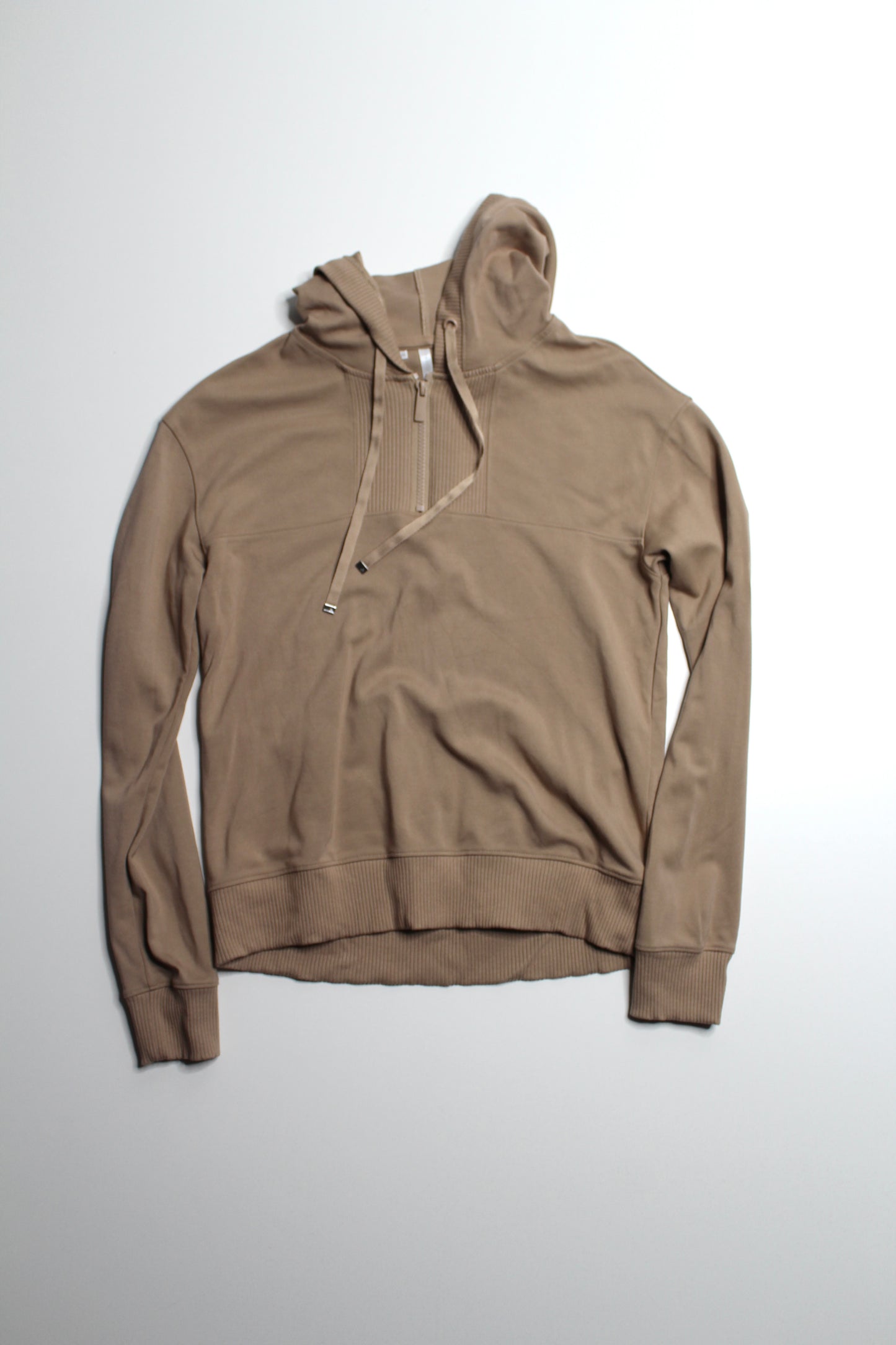 Travis Mathew women's tan 1/4 zip 'horizon'  hoodie, size xs (relaxed fit)
