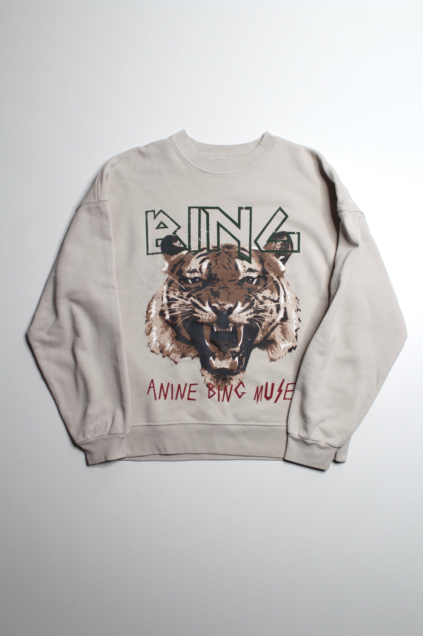 Anine Bing graphic crew neck sweatshirt, size medium (loose fit) *new without tags