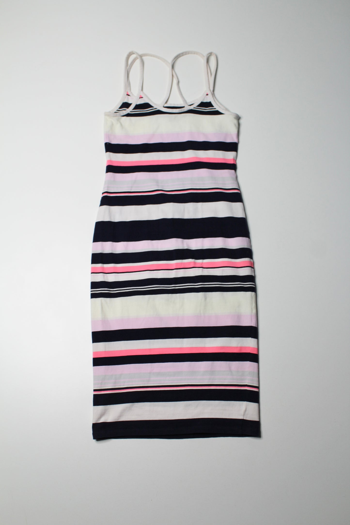 Armani Exchange striped bodycon midi dress, size xs