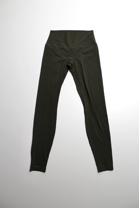 Lululemon dark olive ‘align’ leggings, size 6 (28”)