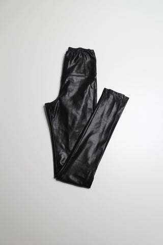 Aritzia wilfred free black daria faux leather legging, size xs *full length