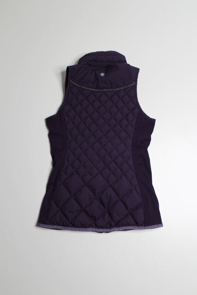 Lululemon deep zinfandel ‘fluff off’ vest, size 6