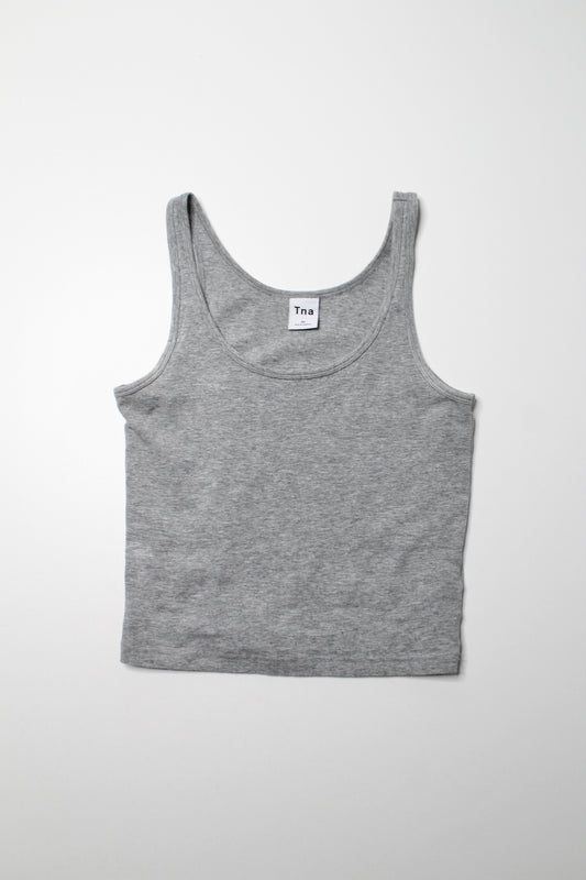 Aritzia TNA grey cropped tank, size xs