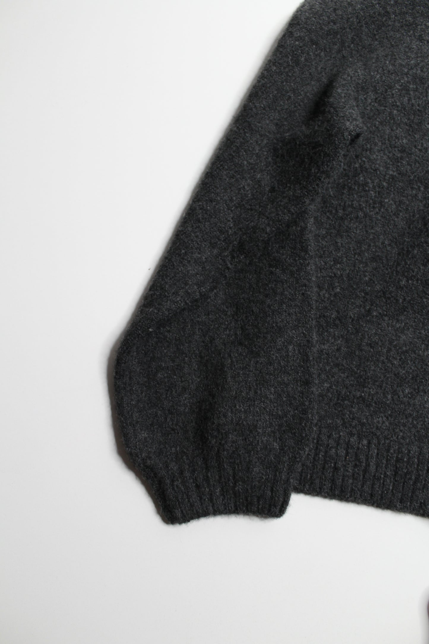 Smash + Tess dark grey knit zip up sweater, size M/L (loose fit)