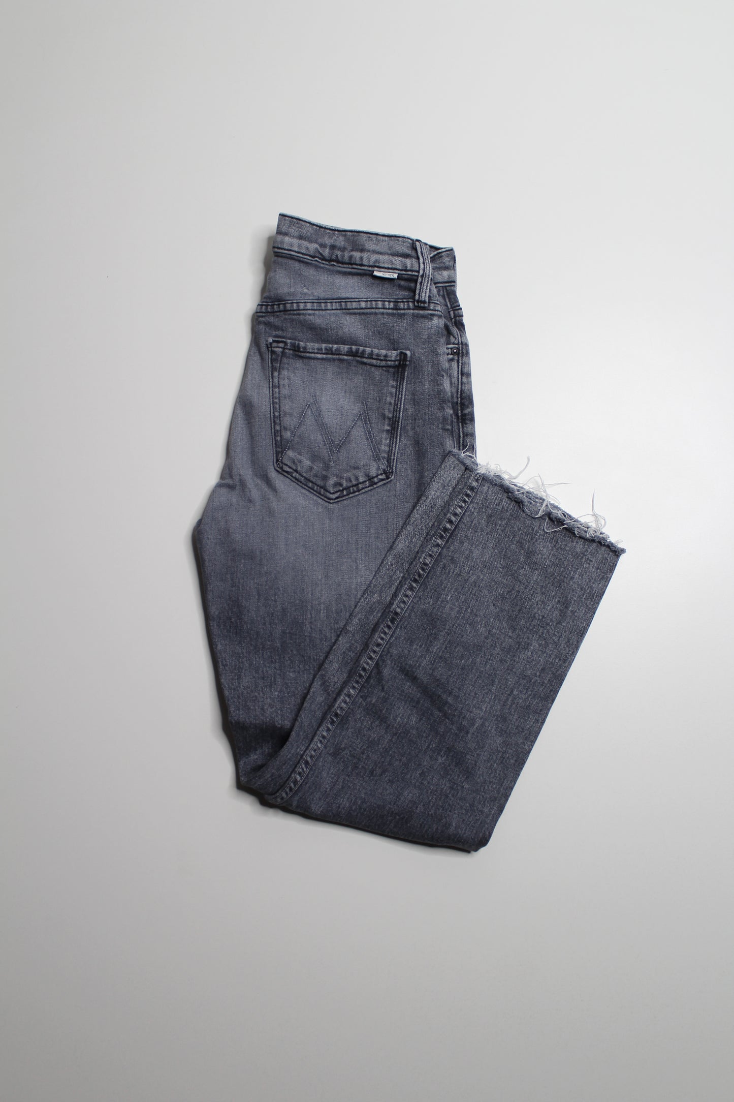 Mother static ‘the tomcat ankle fray’ denim, size 27 (26”)