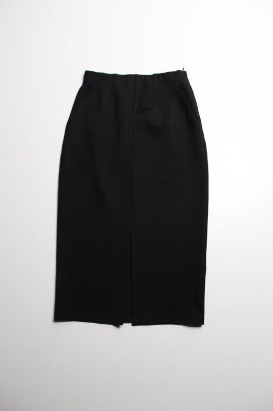 Kit and Ace black high rise stretch pencil skirt, size 8