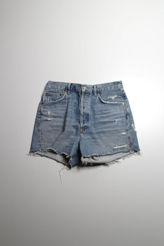 AGOLDE high rise cut off jean shorts, size 29