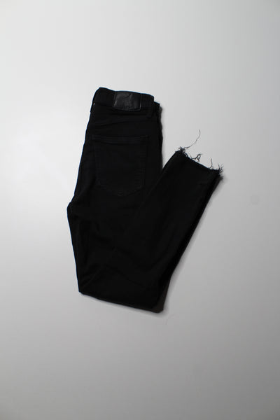 Aritzia Denim Forum black ‘Lola’ high rise skinny crop jeans, size 25 (24”)