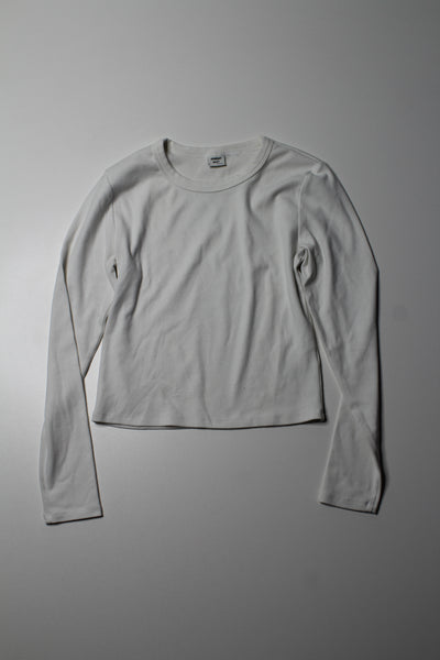 Aritzia Sunday Best white long sleeve, size medium