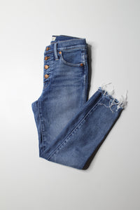 Madewell ‘10” high rise skinny’ jeans, size 25