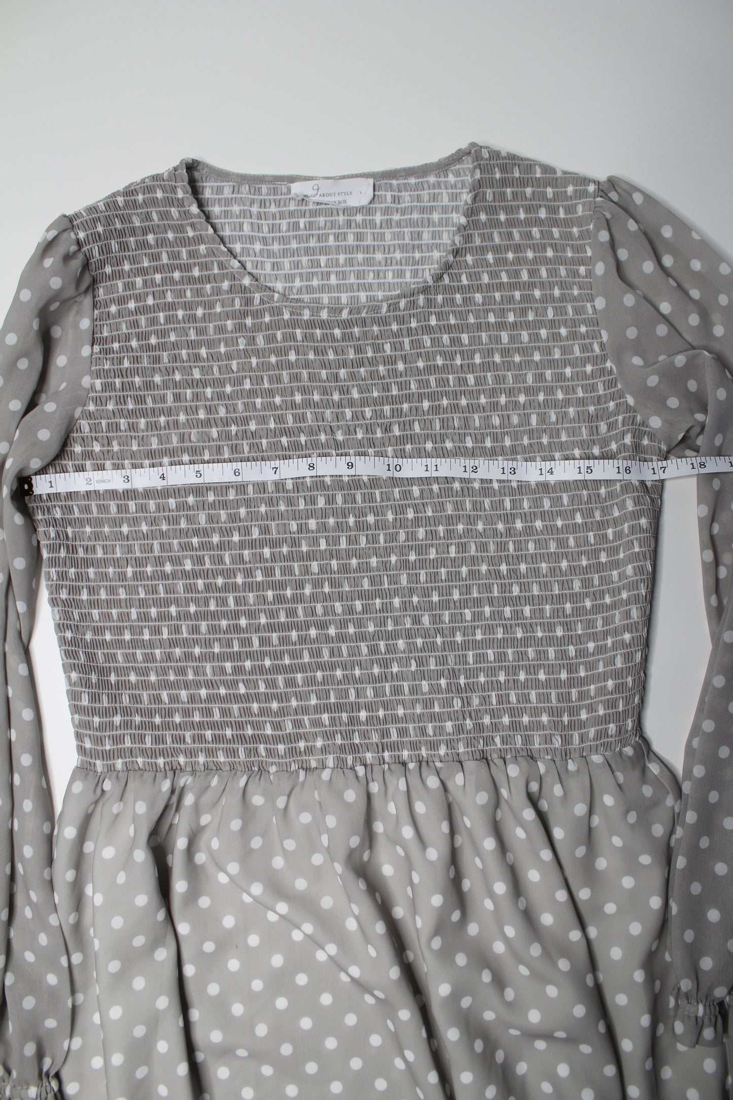 Mad About Style x Jillian Harris polka dot ‘grace’ midi dress, size large (fits like medium)
