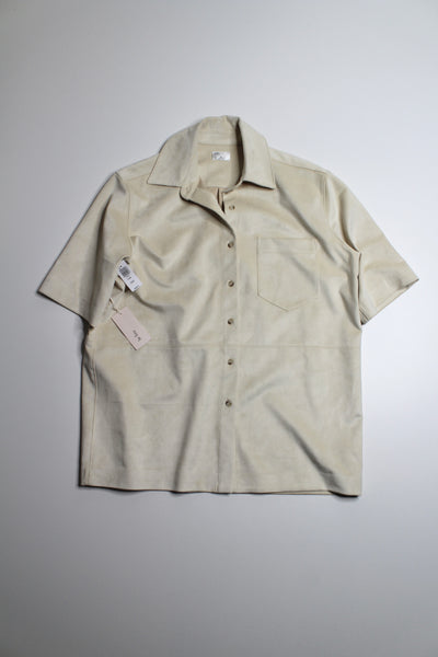 Aritzia oyster le fou wilfred funk button up, size xxs (oversized fit) *new with tags (price reduced: was $88)