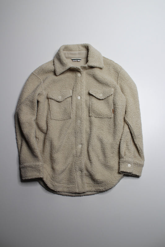 Tentree fuzzy sherpa shacket, size xs (relaxed fit)