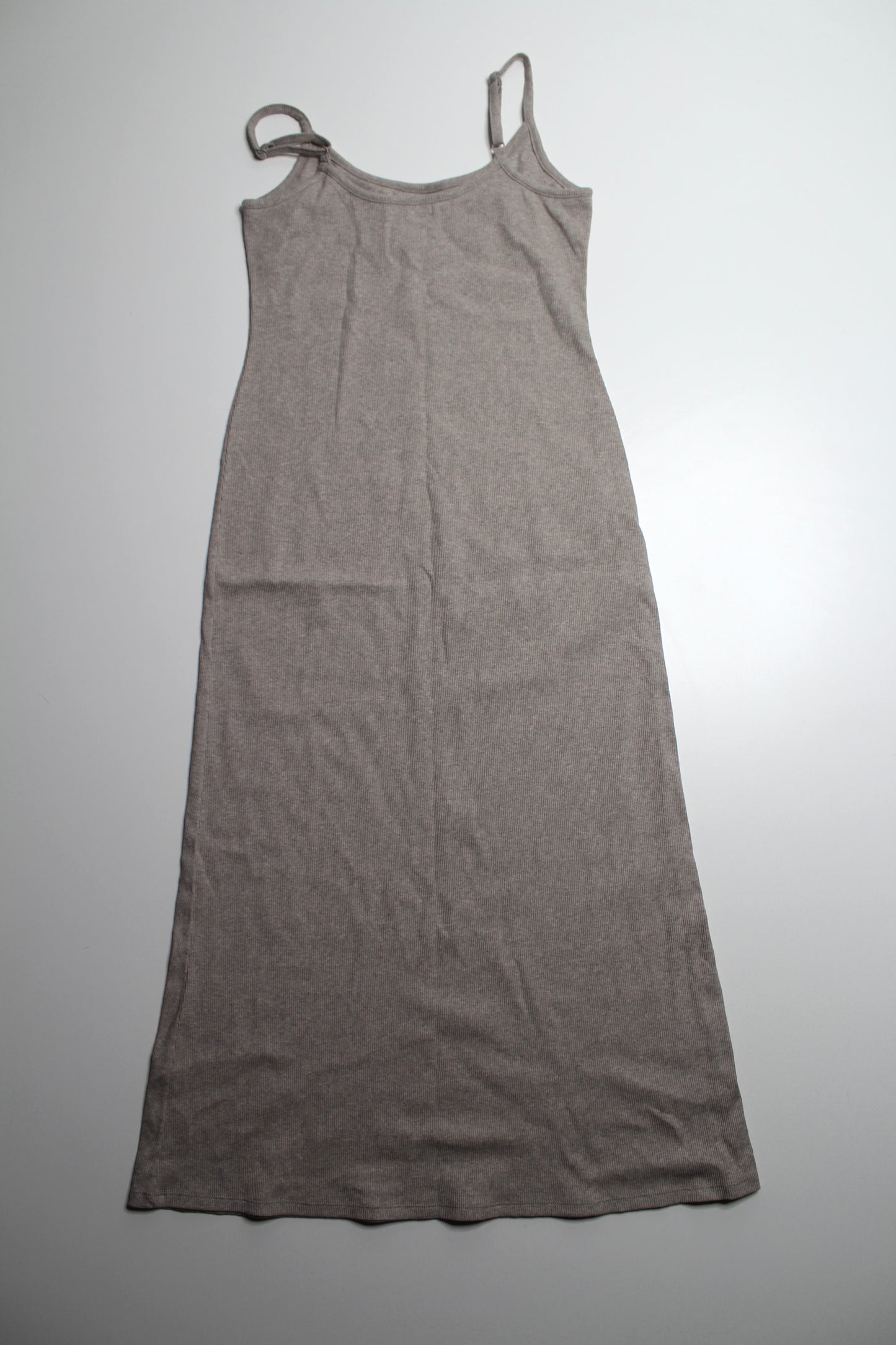 Z supply beige ribbed tank maxi dress, size small