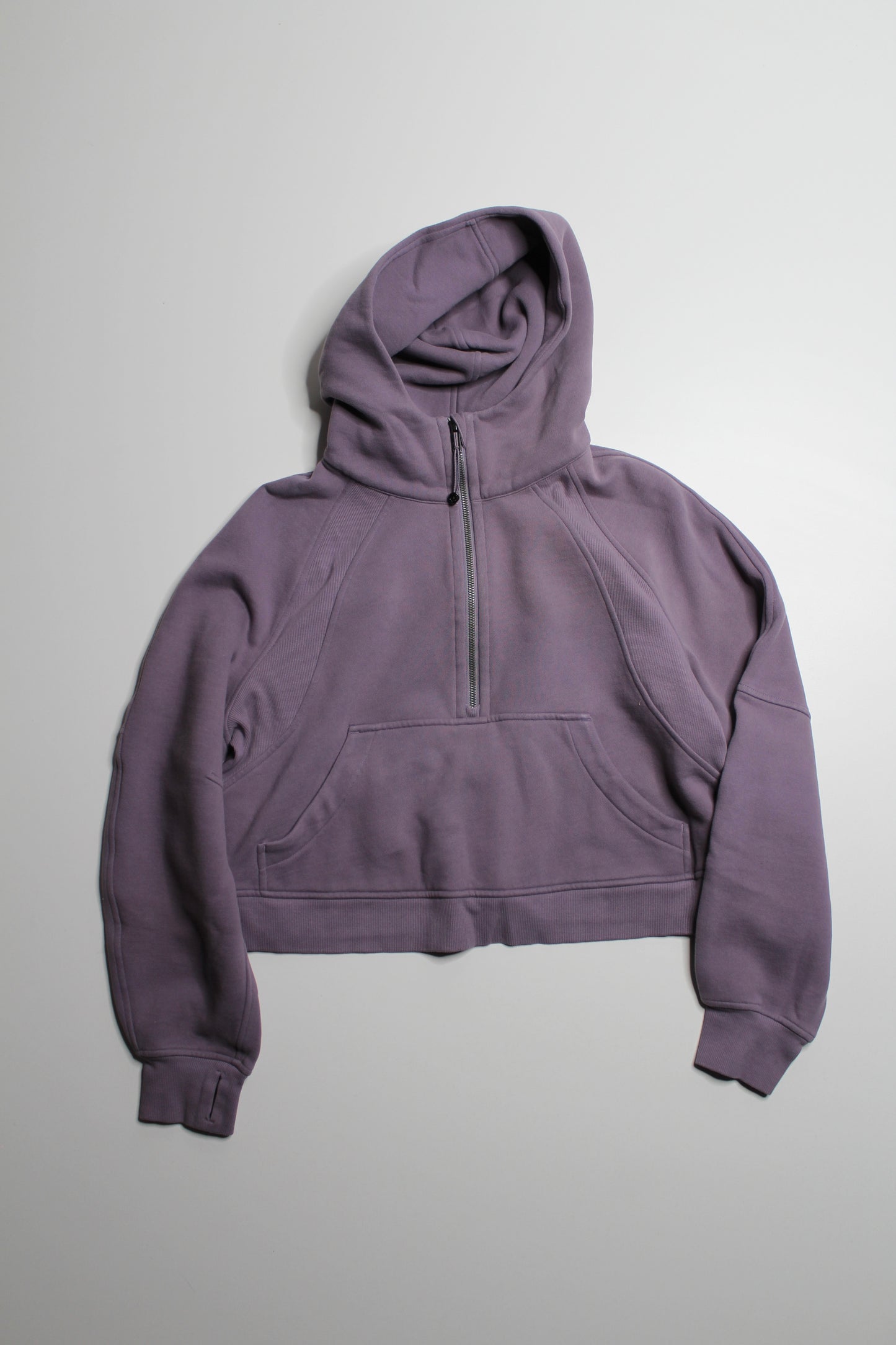 Lululemon dusty lavender  ‘oversized scuba full zip’ hoodie, size M/L