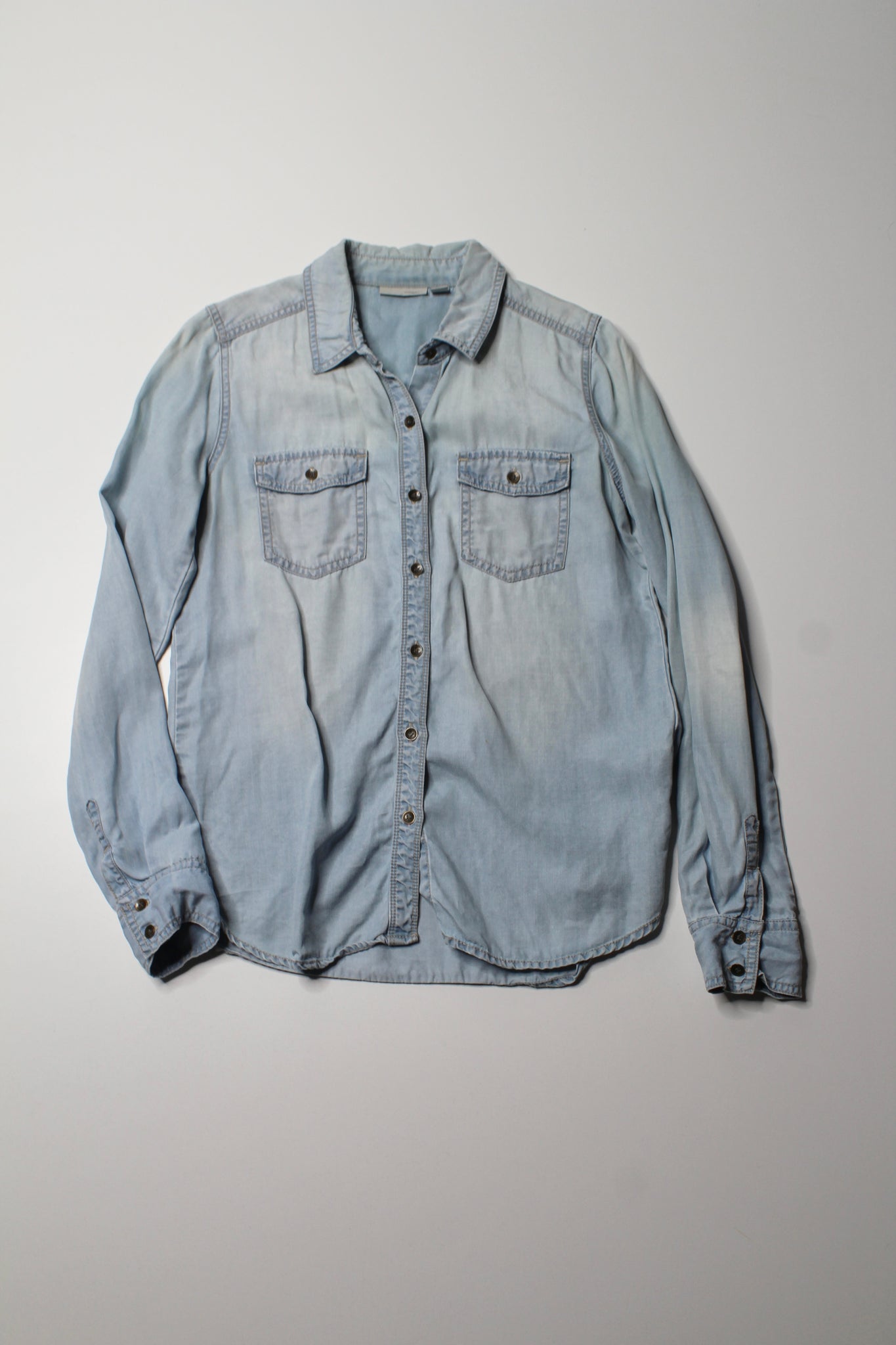 Nordstrom Halogen tencel denim button down shirt, size small (price reduced: was $30)