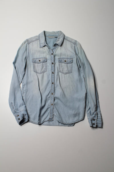 Nordstrom Halogen tencel denim button down shirt, size small (price reduced: was $30)