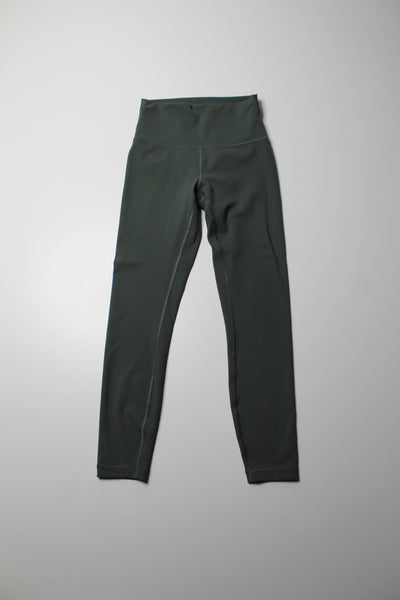 Lululemon smoked spruce ‘wunder train high rise’ tight, size 6 (25”)